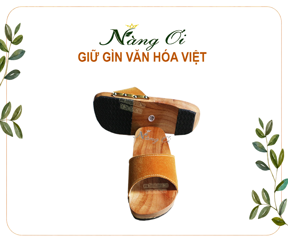 guốc gỗ Việt Nam phù hợp cả nam và nữ thích phong cách xưa